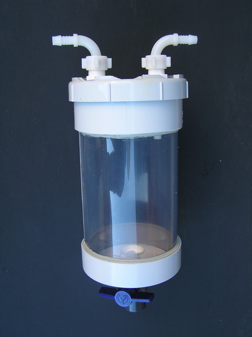 in-line water trap PVC